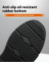 Botas De Seguridad Para Hombre En Cuero Indestructibles Con Punta De Acero Antipinchazos Y Antideslizantes Para Trabajo - details 6
