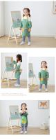 Bib De Cocina Para Niños Impermeable Apto Para Niños Y Niñas Con Mangas Sobresalientes Para Pintura Y Dibujo Estilo De Moda Para Niños De 4 a 6 Años - details 3