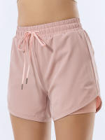Shorts Deportivos De Dos Capas Para Mujer Secado Rápido Anti-luz Corte Suelto Para Running Fitness Workout Exterior - details 4