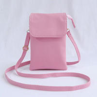 Bolso Bandolera De Cuero PU Para Mujer Bolso De Mano Pequeño Con Teléfono Móvil Estilo Messenger Color Sólido Cierre De Cremallera Y Hebilla - details 6