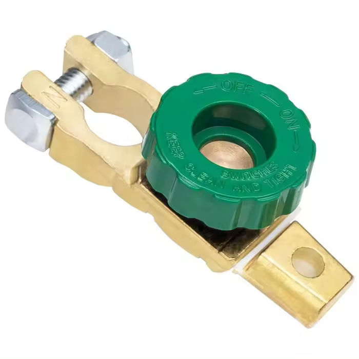 Interrupción de Corte de Badería de 12 V/24 V - Conector para Desconexión de Badería de coche-Con Fondo Verde - 1