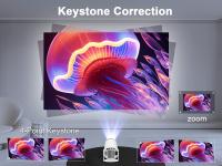 Keystone Mini Proyector Portátil Gris Auto Keystone 4K/200 ANSI Wifi 6 BT 5.0 Pantalla 130 Pulgadas Giro 180 Grados Android 11.0 - details 3