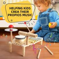 Set De Batería De Madera Para Bebés Juguete Musical Montessori Instrumentos De Percusión Para Niños De 3 a 6 Años - details 2