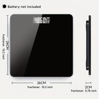 Báscula De Peso Digital De Baño Precisión Alta Cuerpo De Plástico Pantalla LCD Pilas Eléctricas Escala Digital Para El Hogar - details 2