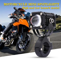 Faros Auxiliares De Motocicleta LED De Doble Color Blanco Amarillo Con Choque Bajo Consumo Luz De Conducción Brillante Antiniebla Impermeable Universal Hi/Lo Beam - details 0