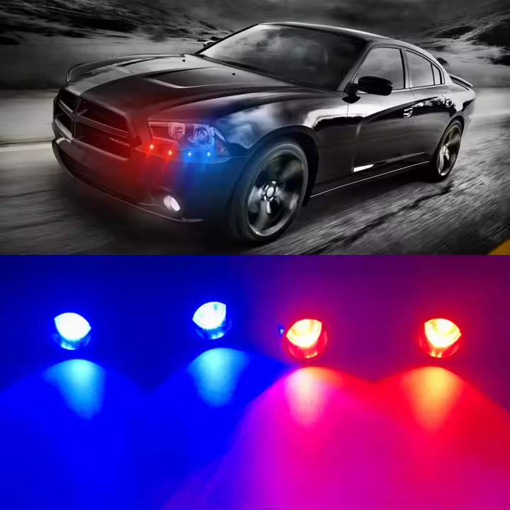 Luz De Señalización De Emergencia LED Águila 4 En 1 Para Coche Moto 12V Con Control Remoto Inalámbrico Luz Diurna Universal Para Camiones Y Motocicletas - 1