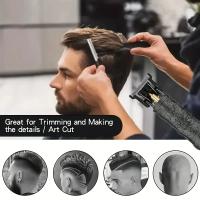 Recortadora de pelo eléctrica para hombres, afeitadora inalámbrica de 0mm, multifunción, Buda, dragón, Barbero, tipo T, Kit de peinado de corte, recargable por USB - details 1