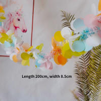 Guirnalda De Eucalipto Falso De 70.8'' Con Flores Blancas Lush Decoración Perfecta Para El Hogar Y Fiestas Uso Exterior Y En Pared - details 1