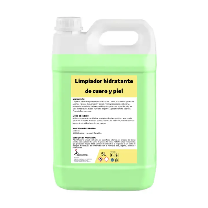 Lavanya - Limpiador Hidratante de Cuero, Piel y Polipiel - Profesional - 5 Litros - 1