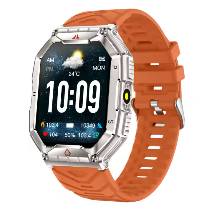 Nuevo reloj inteligente con IA, voz, Bluetooth, llamadas, frecuencia cardíaca, presión arterial, altitud, presión del aire, brújula, deportes - 1