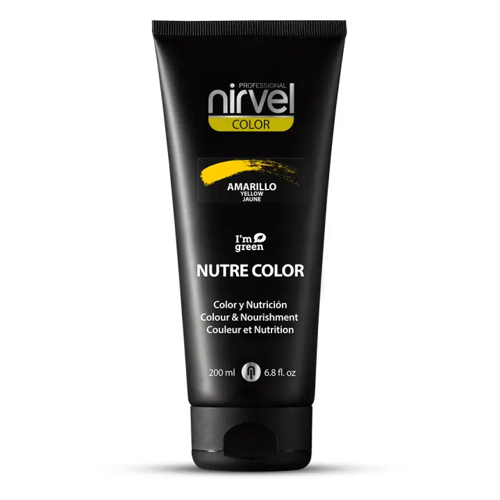 Mascarilla Nirvel Nutre Color 200mL Todos los Colores - Mascarilla de Color - Coloración Temporal para el Cabello - Color y Nutrición - 1