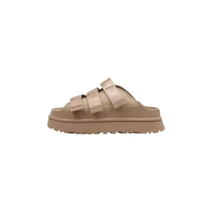 UGG GoldenGlow Slide Sandalias Con Plataforma Mujer Marrón - 1