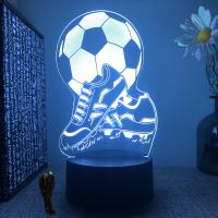 Lámpara De Noche LED 3D De Fútbol Ilusión Infantil Bola De Fútbol Táctil Decoración Para Habitación De Niños Regalo Luz De Mesa - details 9