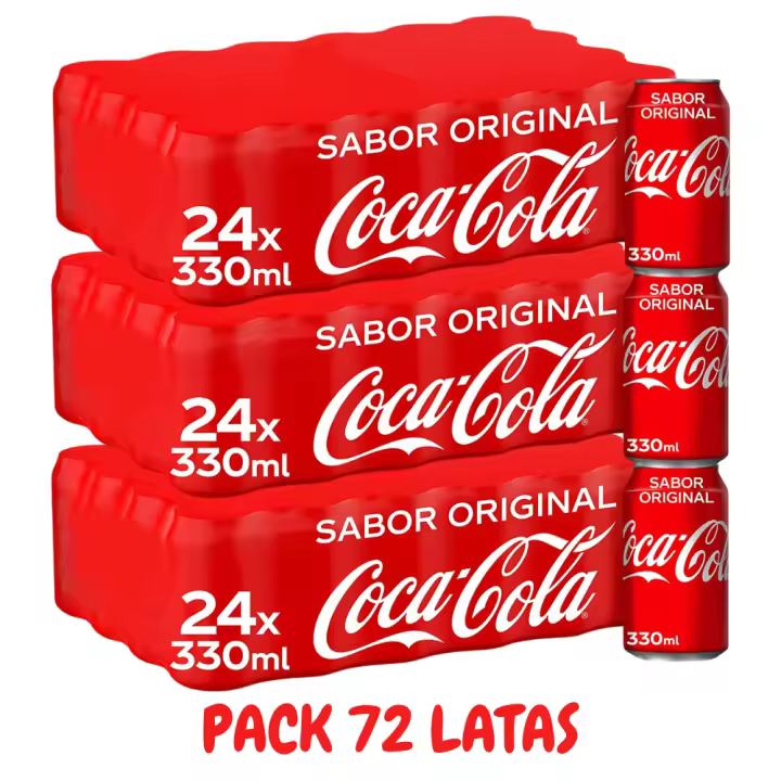 Pack 72 Cola-Cola 33cl lata NACIONAL - 1