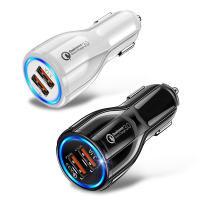 Niucom pack 2 cargador de móvil para coche adaptador de mechero carga rápida dual USB 3.1A luz LED de carga - details 1
