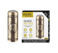 SPARK. Afeitadora Inalámbrica, De Acero Inoxidable, Afeitado 360º, Pequeña y Fácil de Transportar, 2 Horas de Duración. Diseño Buda Retro. Mujer. Hombre. Vello. - details 0