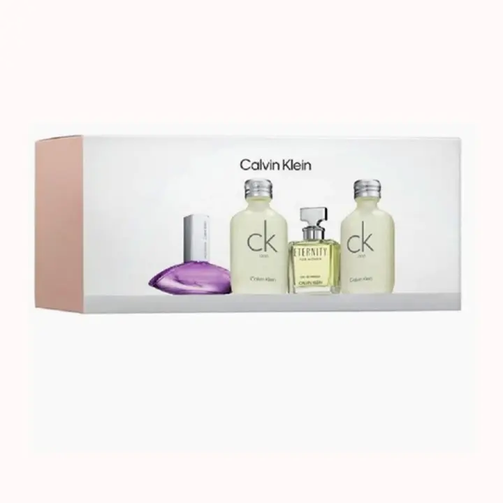 Calvin Klein - Set miniaturas - CK One Edt Unisex 10 ml x2 - Euphoria Edp 4 Ml. + Eternity for Women Edp 5 Ml. Regalo para mujer. Formatos exclusivos de colección y para regalar. - 1