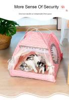 Nido Universal Para Perros Y Gatos De Verano Fresco Plegable Y Lavable Tipo Nuevo Para Pequeños Animales De Compañía Instalación Fácil Material De Veludo Transpirable - details 4