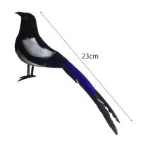 Adorno De Jardín De Imitación De Pájaro Magpie Para Fotografía De Propiedad Arte De Yard Landscape Micro Escenario Animal De Jardín - details 5