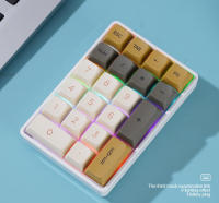 Teclado Mecánico K21 De 21 Teclas Con Conexión BT/2.4Ghz/USB-C Iluminación Colorida Interfaz Completa Para PC Y Laptops - details 22