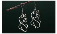 Pendientes Colgantes De Gato Dorado Para Mujer Joyería De Acero Inoxidable Forma De Animal Regalo De Navidad Accesorios Lindos Y Moda - details 6