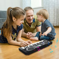 Piano Eléctrico De 37 Teclas Juguete Educativo Musical Para Principiantes En Niños Desarrollo Inteligente Con Puzzle De Música - details 6