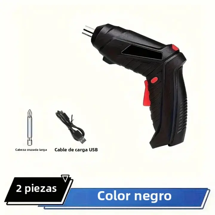 Kit De Destornillador Eléctrico Sin Cable 3.6v Para Mantenimiento Doméstico Y Reparación Con Batería De Litio 1800mAh Mini Taladro Eléctrico Portátil - 1