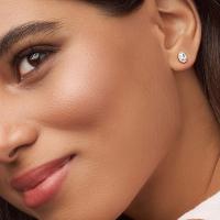 Pandora Timeless - Pendientes de tuerca chapados en oro rosa de 14 quilates con circonita cúbica,Incluye Caja Original - details 0