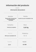 Fuente De Agua Automática Para Gatos TY09 2.2L En Acero Inoxidable Con Bomba Silenciosa USB Filtro Incluido Dispensador De Agua Para Mascotas - details 10