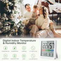 Nuevo Medidor De Temperatura Y Humedad Digital Para El Hogar Con Pantalla LCD Estación De Clima Con Sensor Térmico Y Higrómetro - details 1