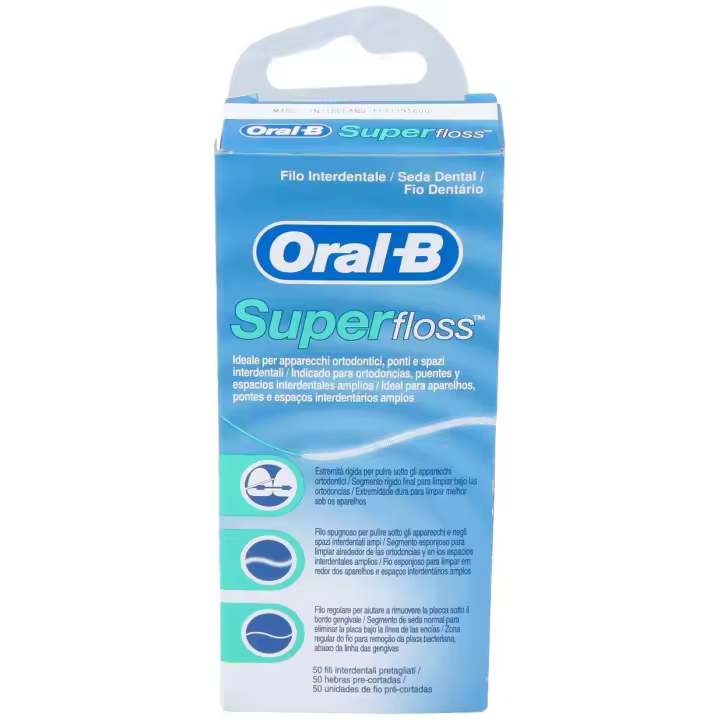 Oral-B Superfloss Seda Dental 50Uds - 1