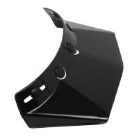 Visera Universal Para Casco De Motocicleta Con 5 Snap Pantalón De Bocina Y Escudo De Viento Tamaño Approx 25x22cm - details 17