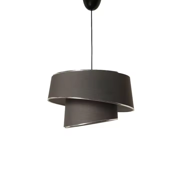 Lámpara de techo 70 cm. plata/antracita, tipo E 27 Max 45 - 60 W WELLHOME - 1
