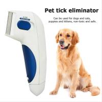 Peine para mascotas, rascador de piojos, peine para quitar piojos, removedor de piojos, peine eléctrico para mascotas, peine para gatos/perros, peine de aseo que puede eliminar eficazmente el pelo flotante, adecuado para gatos/perros/conejos/chinchillas y - details 0