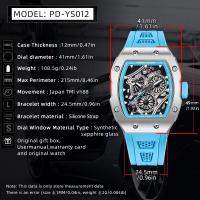 Reloj De Pulsera De Cuarzo Pagani Design 2024 Para Hombre 41MM Acero Inoxidable Cristal De Zafiro Nylon Resistente Al Agua 5Bar - details 1