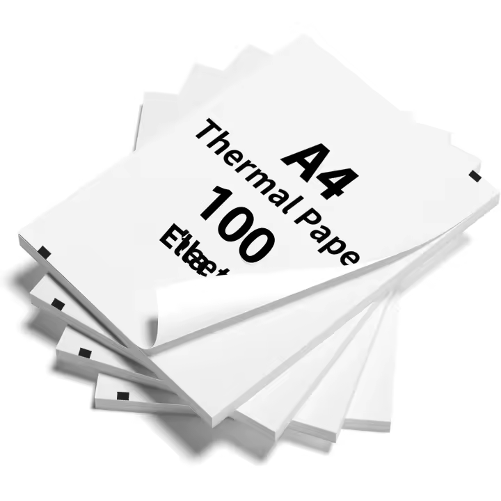 Papel Térmico A4 Para Impresora Bluetooth Sin Cable 100 Hojas 210x30mm Compatible Con Máquina De Fax Y Impresora Térmica A4 Para Impresión De Contenido Pruebas Fotos Y Escritura Manual - 1