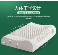 Almohada De Látex Transpirable Para Adultos Diseño Ergonómico Suave Y Cómoda Almohada De Corea Con Forma Ondulada Regalo Para Buena Noche - details 10