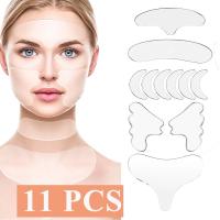 Parche De Silicone Reutilizable Antiarrugas Para Rostro Y Cuello Herramienta De Belleza Facial Anti-Edad Elevación De Piel - details 1