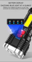 Linterna LED De Alta Potencia Recargable Con Luz Lateral Y 3 Modos De Iluminación Para Camping Y Aventuras Al Aire Libre - details 5
