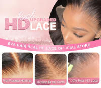 Eva Hair 13x4 Frontera De Encaje HD 2x6 Encaje HD Cierre Recto Encajes De Encaje HD Solo 5x5 Cabello Humano Pre Desplumado - details 0
