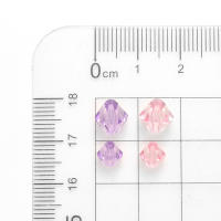 100-200pcs De 6/8mm Cuentas Acrílicas Geométricas Transparentes Para Hacer Joyas Pulseras Collares DIY Manualidades Llavero - details 5