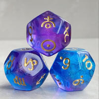 3pcs Astrolabio Dados Poliedros De 12 Cara Para Fiestas Favor Constelación Dados Ocio Juego De Tablero De Astrología - details 2