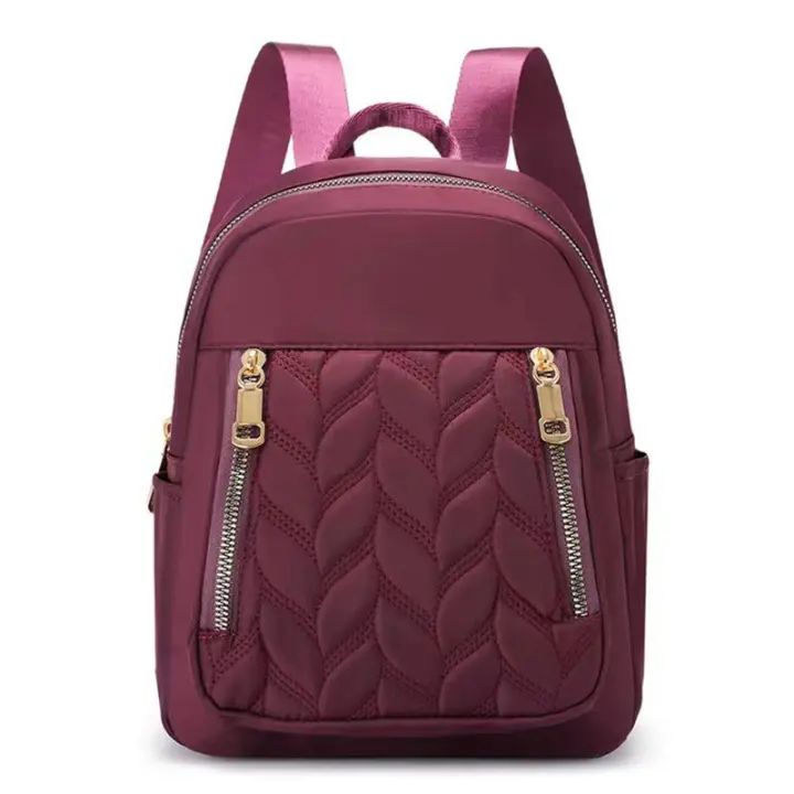 Mochila De Viaje Para Mujer En Nylon Impermeable Y Antirrobo Con Hombro Pequeño Bolsa Escolar Estilo Fashion Para Niñas - 1