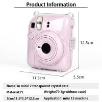 Funda De Cuero PU Y Silicona Suave Para Polaroid Instax Mini12 Cámara Portátil Bolsa Protectora Para Fujifilm Estilo Bolso - details 7