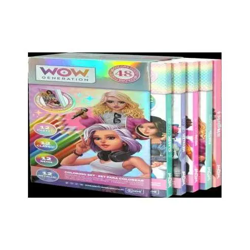 WOW GENERATION SET 48 COLORES C/LIBRETA - 1