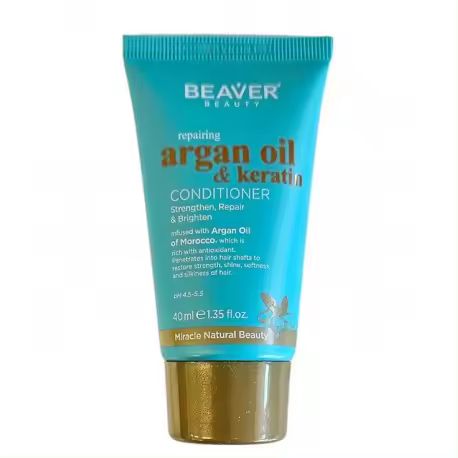 BEAVER ACONDICIONADOR REPARADOR CON ACEITE DE ARGAN Y QUERATINA 40 ML - 1