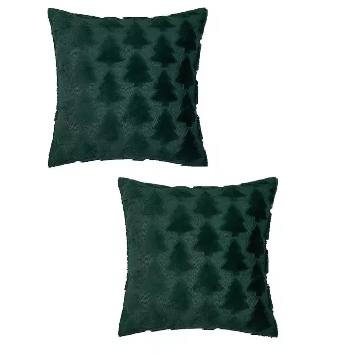 Fundas de Almohada Suave Sweatshirt Faux Fur-Hogar Decoración (2pcs) - 1