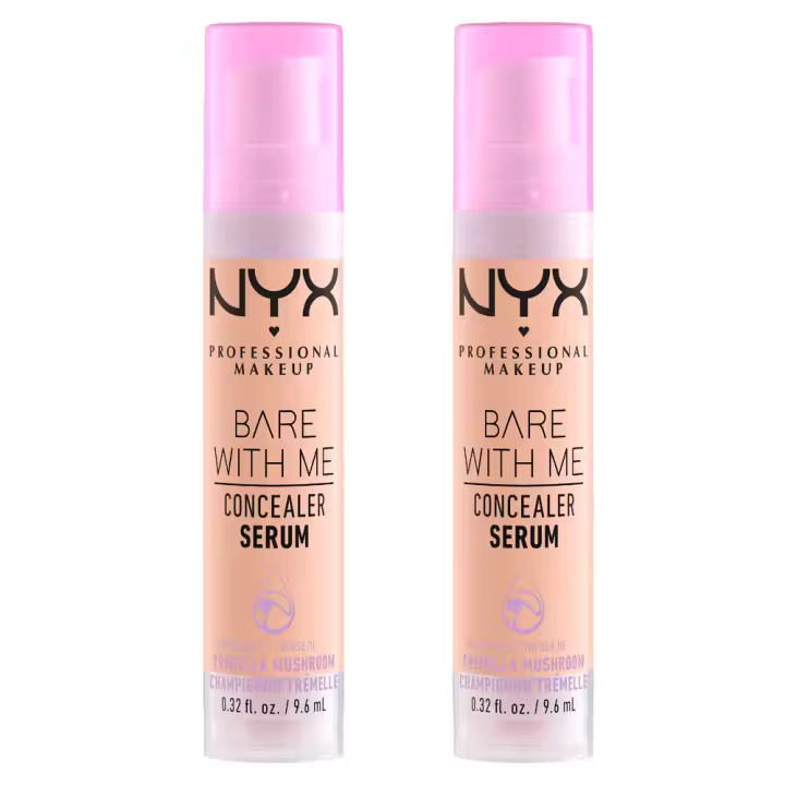 NYX Professional Makeup | Bare with me Serum Concealer x2: Oculta imperfecciones y cuida tu piel con este serum corrector, imprescindible en tu look de belleza. - 1