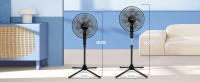 Aigostar Ventilador de Pie Silencioso con 7 aspas, diámetro 43 cm, oscilación de 70°, 3 velocidades y altura ajustable de 108 a 130 cm. Ideal para dormir. - details 4