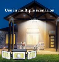Luz Solar Exterior 368 LED Seguridad Inalámbrica Con 3 Modos Cabeza Ajustable Para Garaje Jardín Pared Valla - details 6